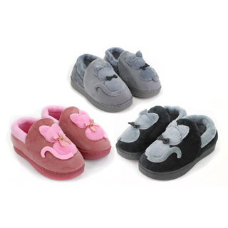 Pantufas de algodão de inverno para crianças infantildesenho animado fofo lindas e de pelúcia para casa doméstico, com sola grossa antiderrapante e quente