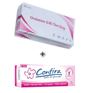 10 testes de ovulação LH + 2 de gravidez HCG Confira fertilidade em Oferta na Shopee
