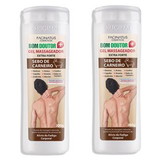Kit Gel Massageador Sebo de Carneiro Facinatus, Creme Massageador.