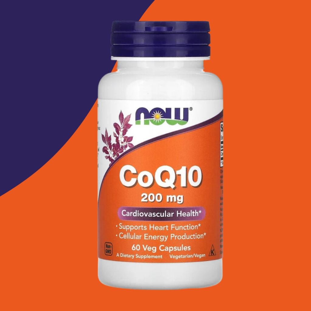 Coq10 200 Mg 60 Cápsulas Vegetais Now Foods Pronta Entrega