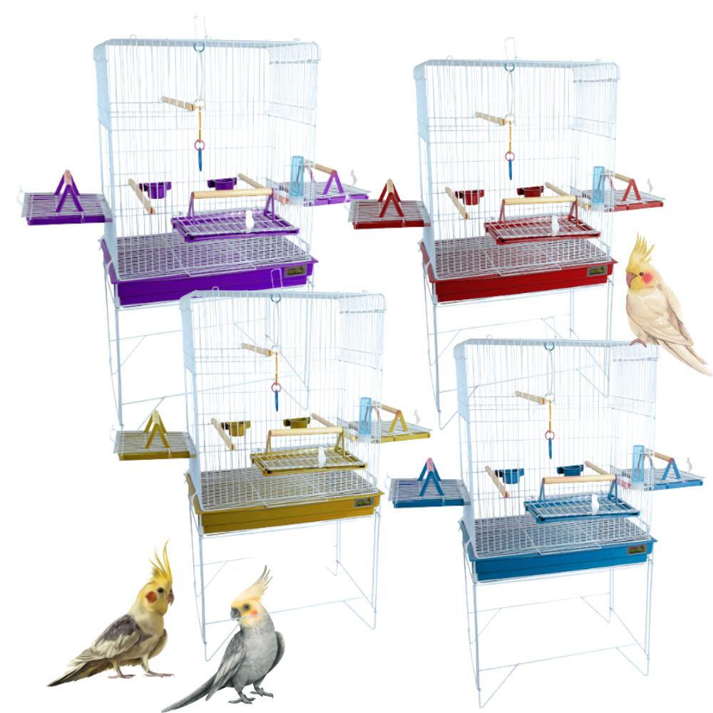 VIVEIRO GAIOLA CALOPSITA PASSÁROS AVES TRIPLEX CONFORT JEL PLAST