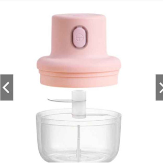Mini Processador de Alimentos Elétrico ou Manual Moedor Triturador de alimentos 250ml Recarregável USB Potente A BARATEIRA