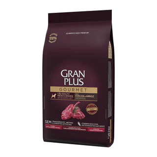 Ração GranPlus Gourmet Cães Adultos Porte Médio e Grande Sabor Ovelha e Arroz 15kg