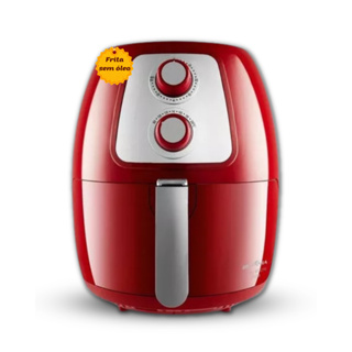 Fritadeira Air Fry Britânia 4 Litros BFR21V 1500W Vermelha 110v
