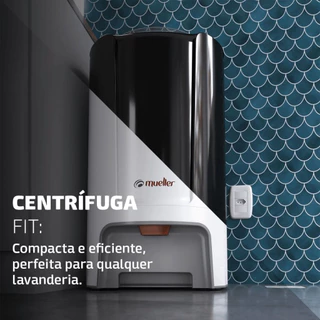Centrífuga para Roupas Mueller Fit 15Kg - Disponível em Preto ou Branco, 127V/220V Secagem Rápida e Eficiente