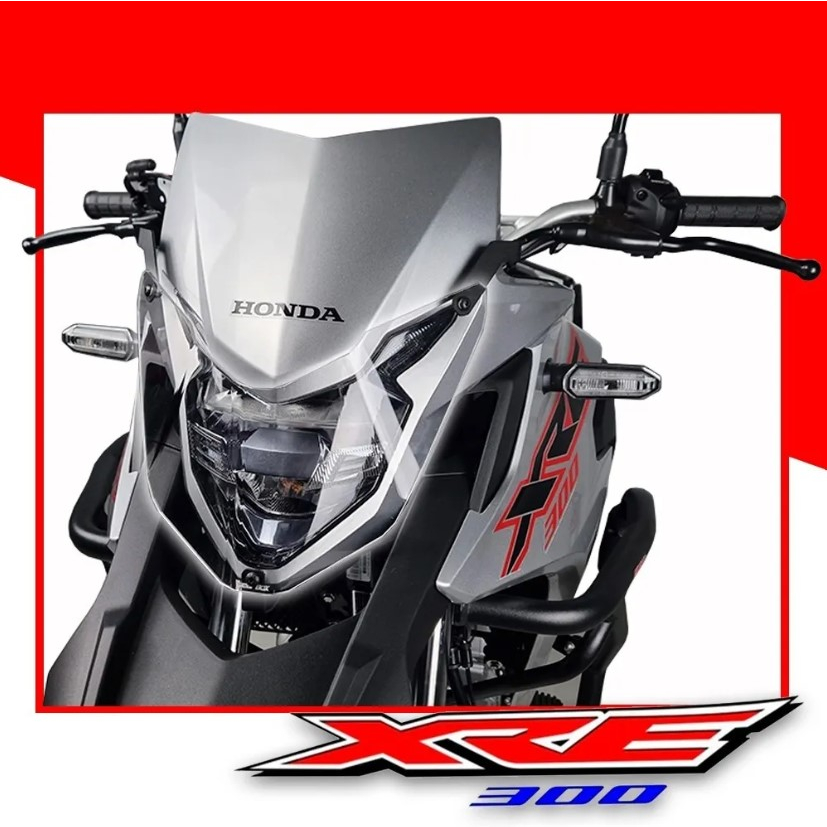 Protetor De Farol Grade Honda Xre300 - Xre 300 2019 até 2023 Acrilico
