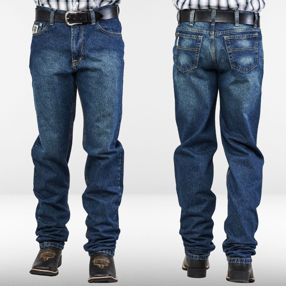 Calça Masculina E. M Jeans de Trabalho - Badana