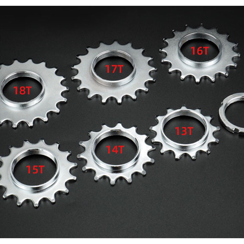 cog pinhão Pinha bike fixa 13t 14t 15t 16t 17t com lock ring trava anel bicicleta fixed gear