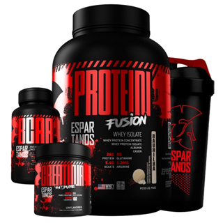 Kit Whey Protein Fusion + Bcaa + Creatina + Shaker