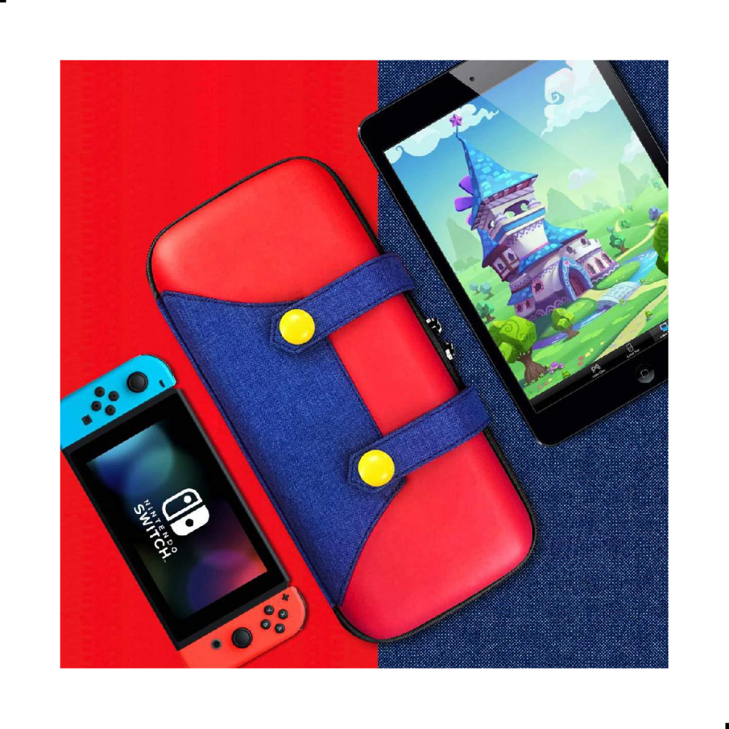 Case Porta Jogos Super Mário Para Cartuchos Nintendo Switch