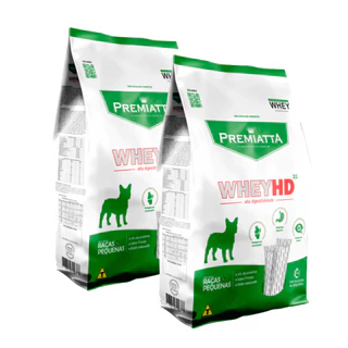 RAÇÃO PREMIATTA WHEY HD 31 CÃES ADULTO DA RAÇAS PEQUENAS 2 UN 6KG