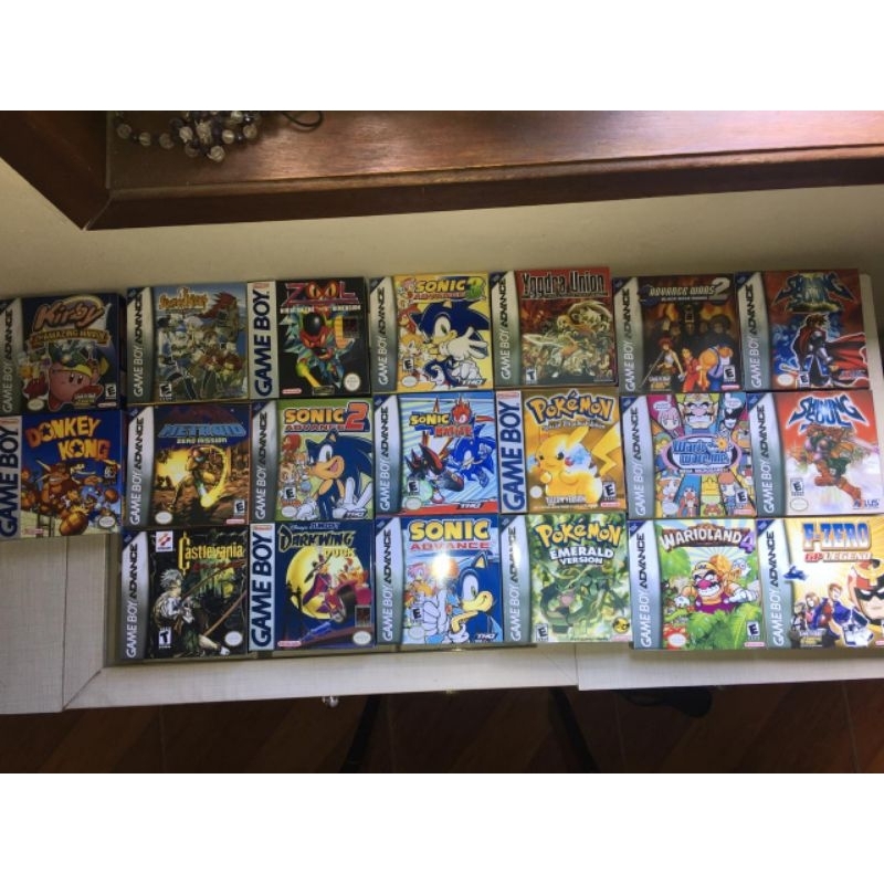 9 caixas repro com berço para game boy gbc gba