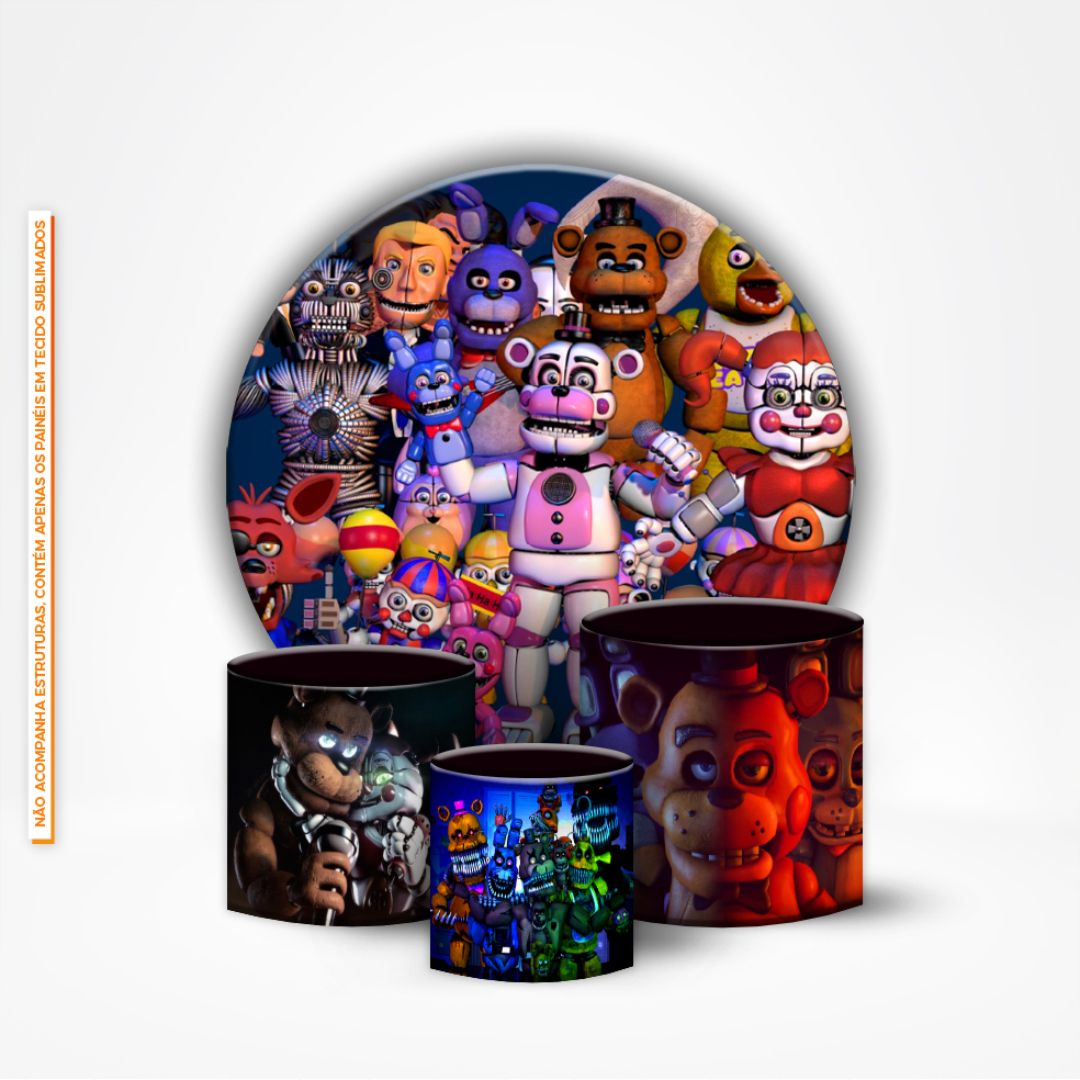 Painel Five Nights At Freddy's G - Frete Grátis