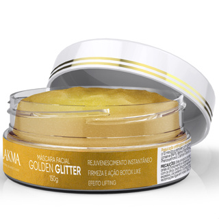 Máscara Facial Golden Glitter Ouro Lakma 150g: Rejuvenescimento, Firmeza e Efeito Lifting