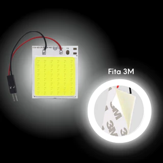 Placa 48 Leds Cob T10 Torpedo 12v 10w Luz Interna Festoon luz Branca fria teto leitura fita dupla face painel interior carro caminhão mala super led forte