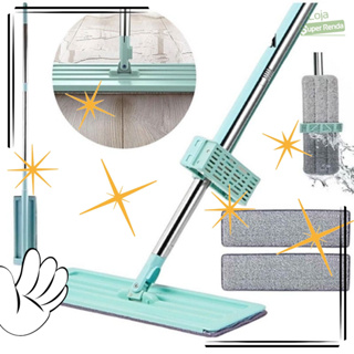 Esfregão Rodo Magico Mop Flat Retrátil 360° Com Refil 134 Cm - FRETE GRÁTIS  | Shopee Brasil
