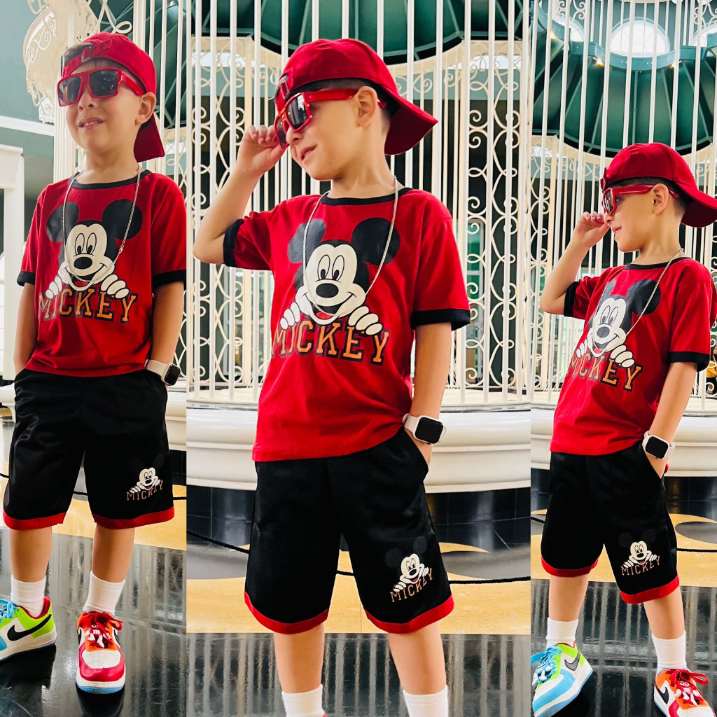 Conjunto infantil masculino kit 2 peças camisa e bermuda 2 ao 12 anos