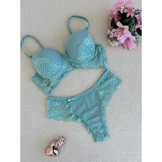 Conjunto De Renda Alexia Com Bojo Sexy