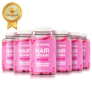 Kit 6 Gummy Hair - Vitamina Para Cabelo E Unhas Em Goma