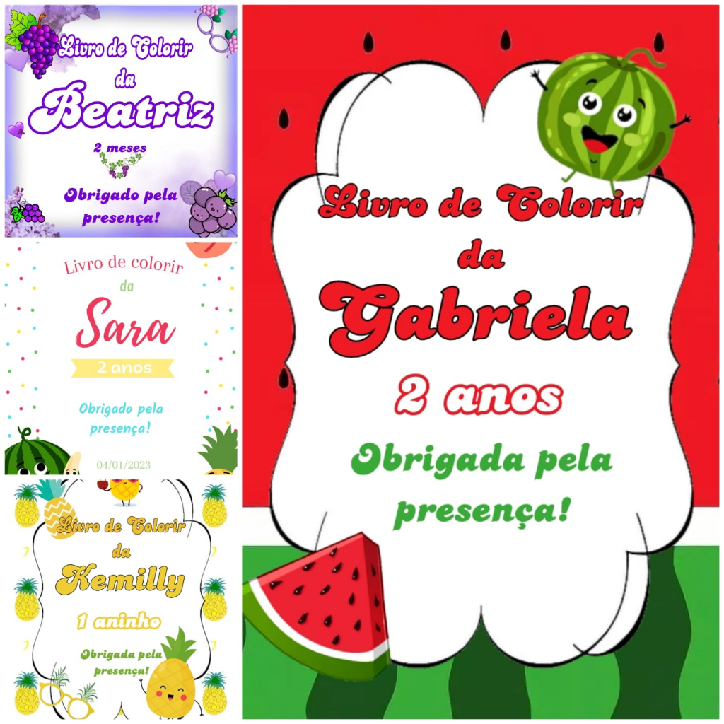 COLORIR: FRUTAS