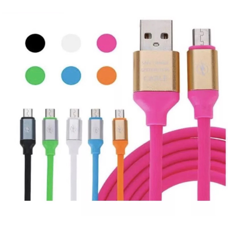 Cabo Carrega Macaron Usb Dados Turbo Celular V Tipo C IPHONE Todas Marcas M Shopee Brasil