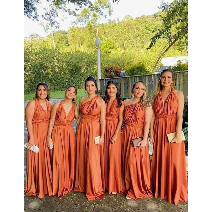 Vestido Madrinha na Cor Terracota na Black Friday 2025 | BuscaProdutos