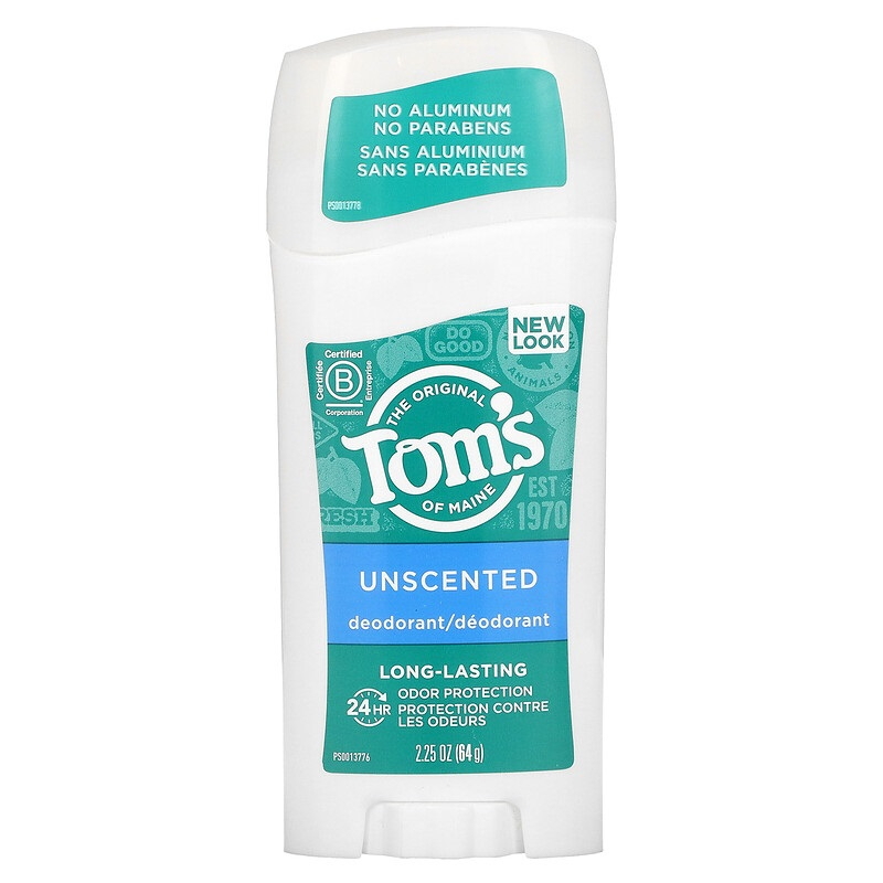 Tom's of Maine, Desodorante Natural de Longa Duração, Sem Perfume