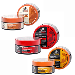 3 Cera Capilar Consistente incolor, matte e caramelo 150g - LGN Barber