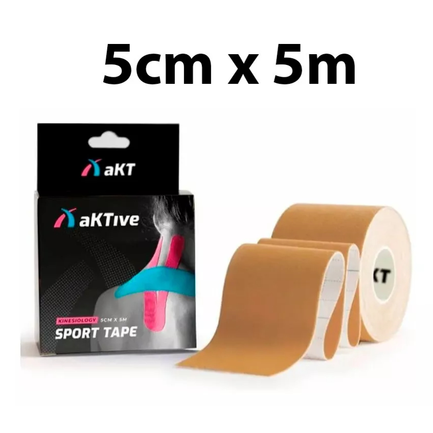 Kit Com 6 Bandagem Elastica Fita Funcional Kinesio Taping Adesiva Muscular Dor Fisioterapia Tape 6204