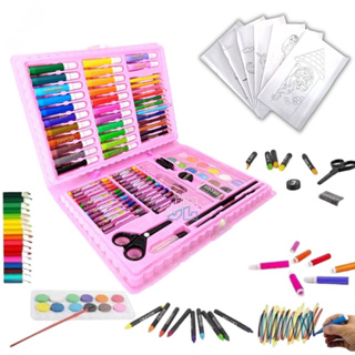 Estojo escolar tipo maleta de pintura e para colorir 24 a 150 peças estojão