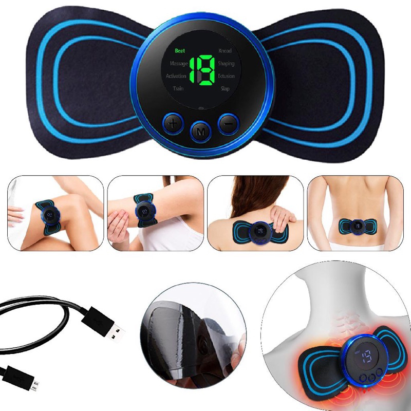 Mini Massageador Ems Estimulador El Trico De Pesco O Port Til Para Al Vio Da Dor Muscular