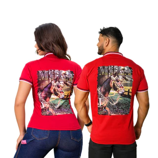 Kit Casal 2 Camisas Country Muladeiros Feminina Masculina