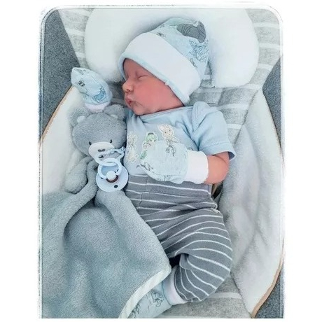 Bebê Reborn Menino 100% Silicone – Hugo – 49cm