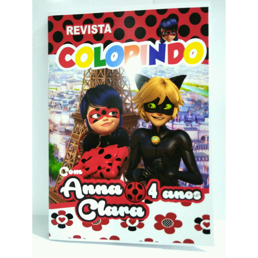 Miraculous Ladybug: Prancheta Para Colorir com Adesivos: 9788543220871:  Gloob: Books 