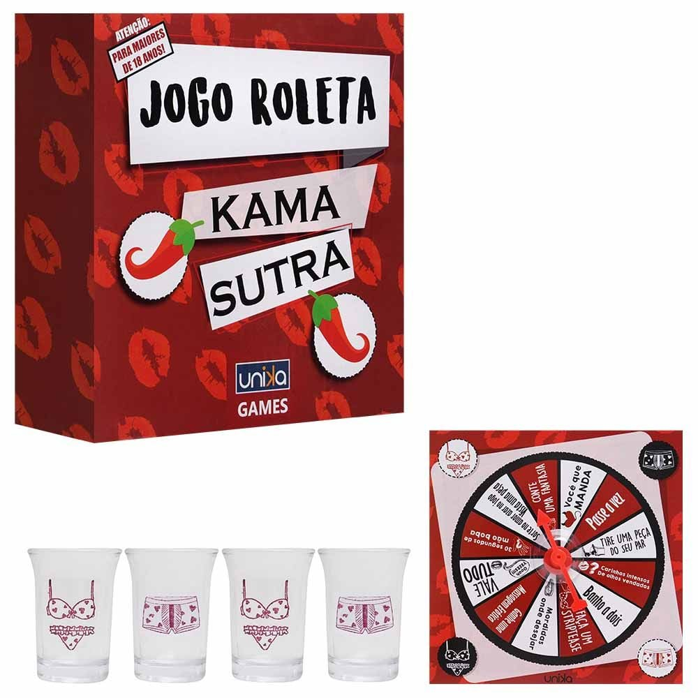 Jogo Roleta Shot Kama Sutra Tequila Namoro Casal - Unika