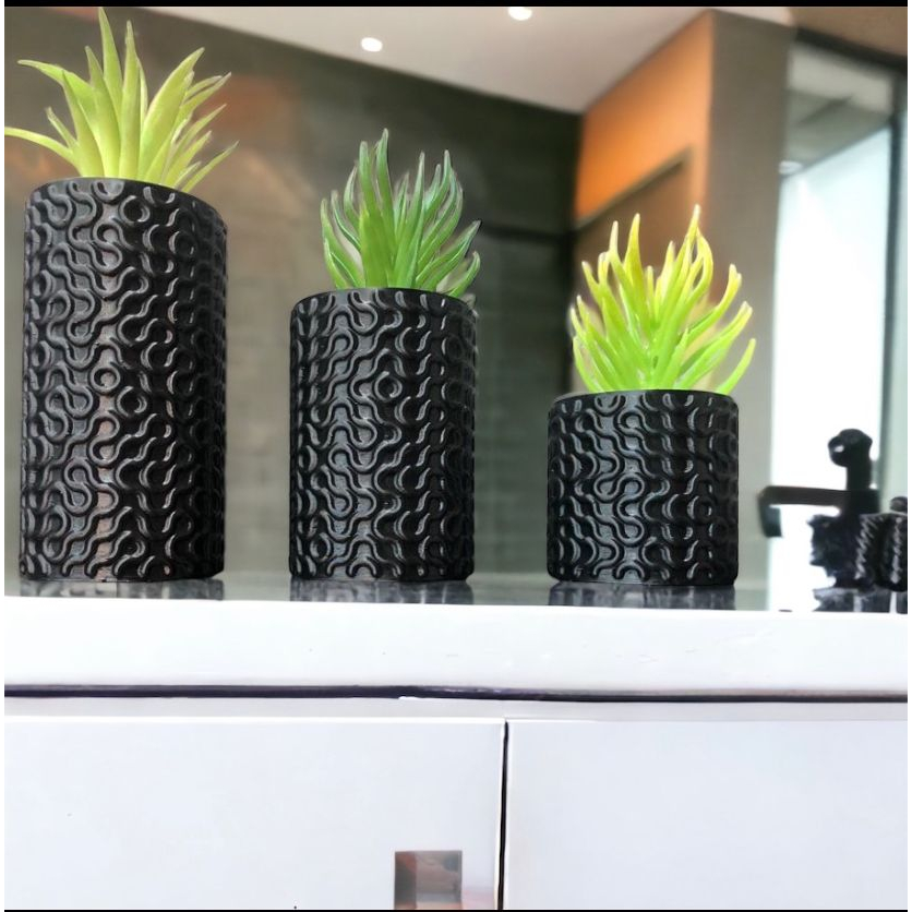 Enfeite Rack Sala Trio De Vasos Decorativos Vasos Para Decoração