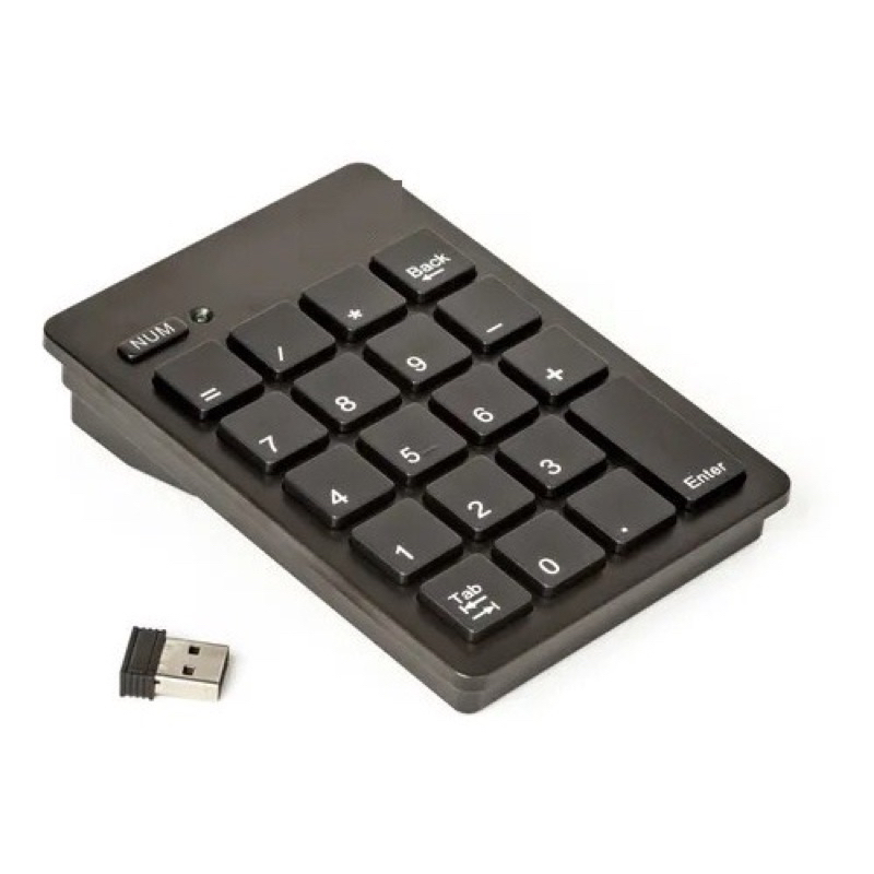 Fino 2.4 Ghz Usb Mini Teclado Sem Fio Com O Número Touchpad Teclado Numeric  Para Tablet Desktop Pc Portátil - Desconto no Preço