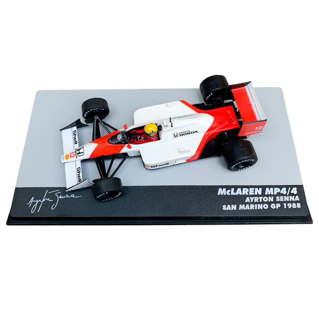 Miniatura Carro Mclaren Mp4/4 Ayrton Senna Ed 1 - Lendas Brasileiras
