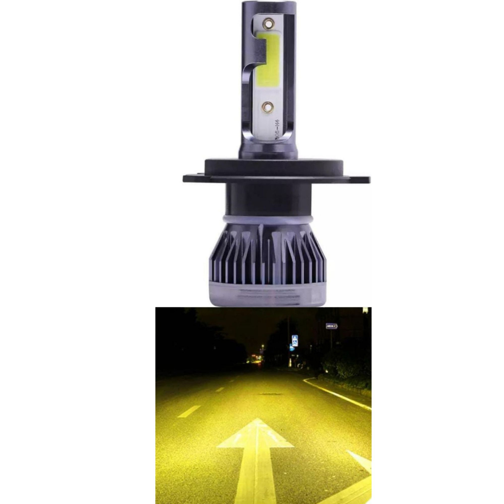 1 Lâmpada Ultra Led H4 Iluminação Gold Vision Amarela 3000k Farol Carro ...