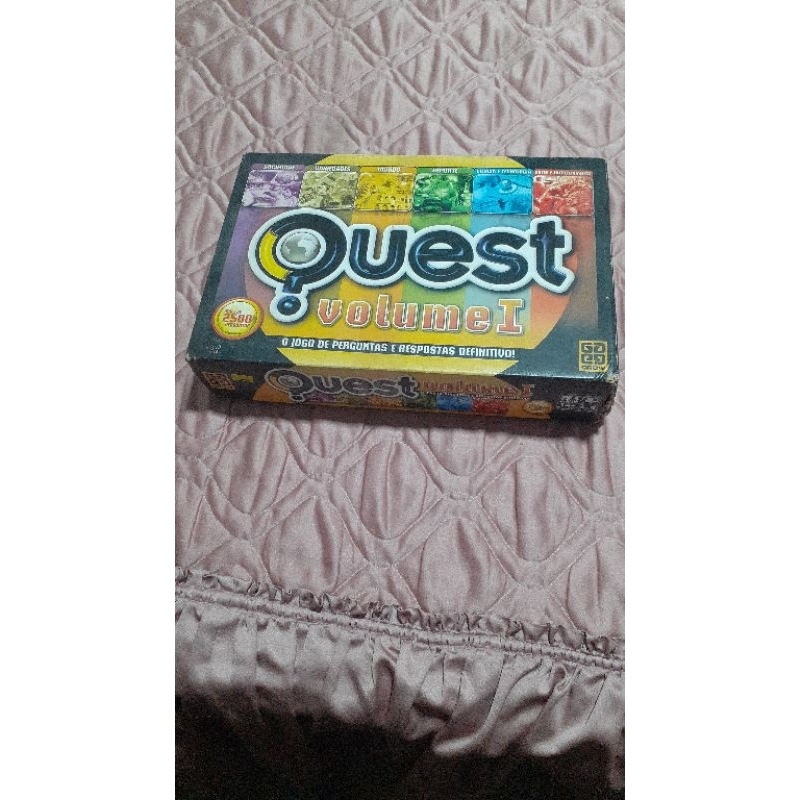 Jogo Quest volume 1 de perguntas e respostas..