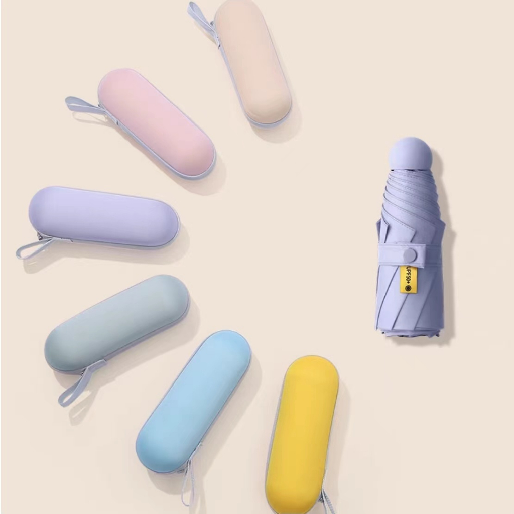 Guarda Chuva De Bolso Impermeável Portátil À Prova De Uv Para Sol