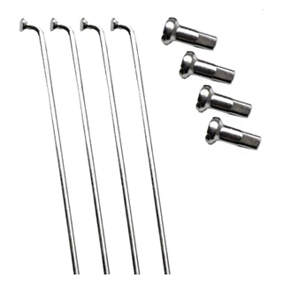 36 Raios 2,5mm x 275 INOX GROSSOS para Bicicleta Completos com Nipples