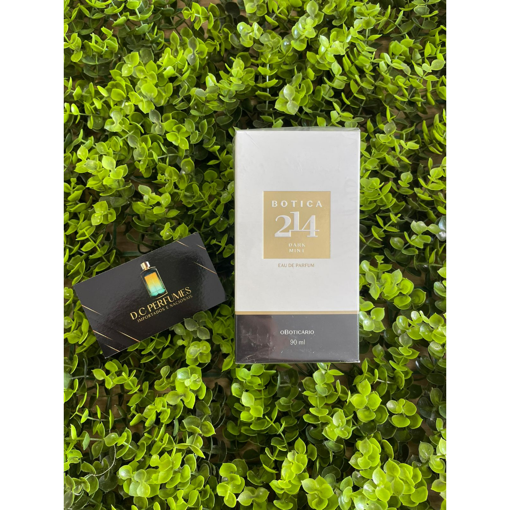 Perfume masculino Botica 214 Dark mint Eau de Parfum Fougère Aromático 90ml |O boticário