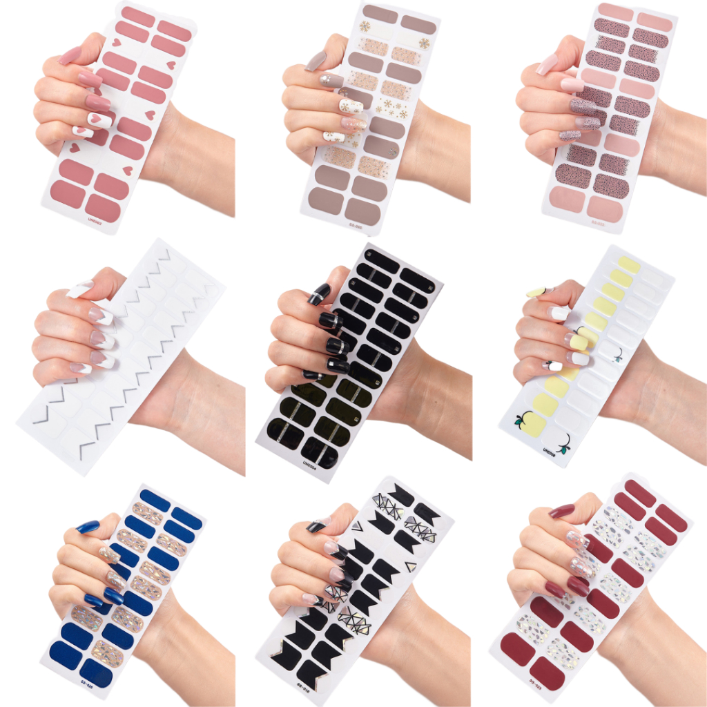 Esmalte Adesivo Decorado de Unhas Manicure Fácil Aplicação