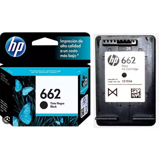 Cartucho Hp 662 - Cz103ab - Preto / Black - Original (2 Ml)
