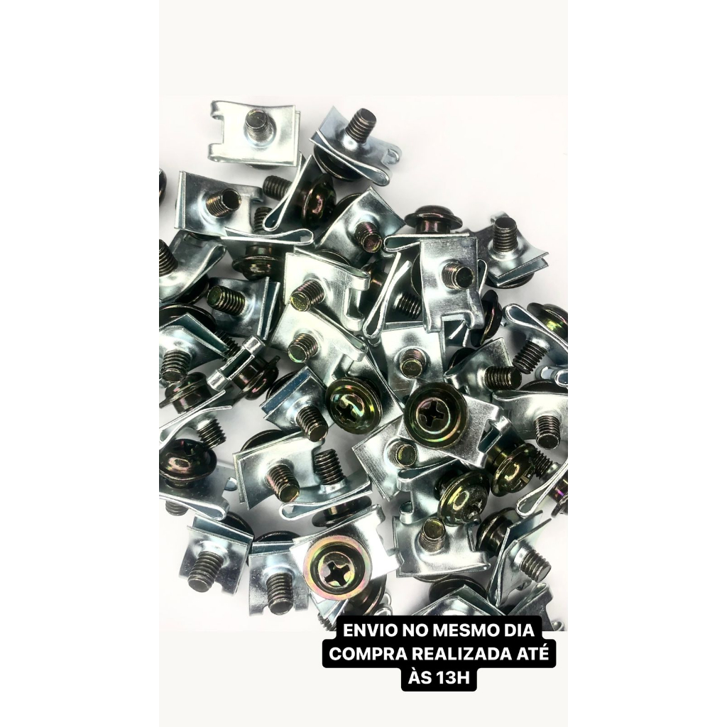 Parafuso Presilhas Carenagem Biz 100/125 Kit C/10unidades PRATA