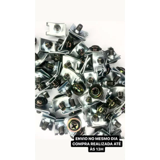 Parafuso Presilhas Carenagem Biz 100/125 Kit C/10unidades PRATA