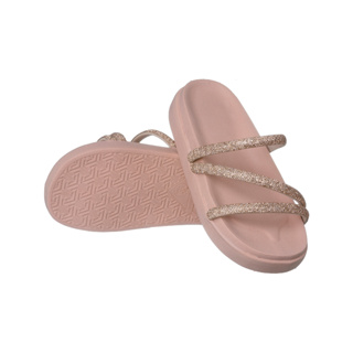 Papete Da Barbie Feminina Birken Brilho Strass 3 Tiras Confortável