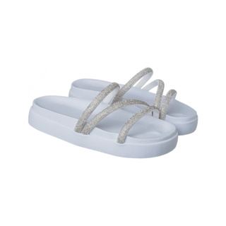 Papete Feminina Birken Brilho Strass 3 Tiras Confortável