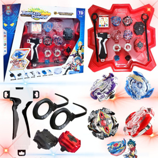Kit Beyblade 4 In 2+2 Lançadores + ARENA Promoção Envio Rápido